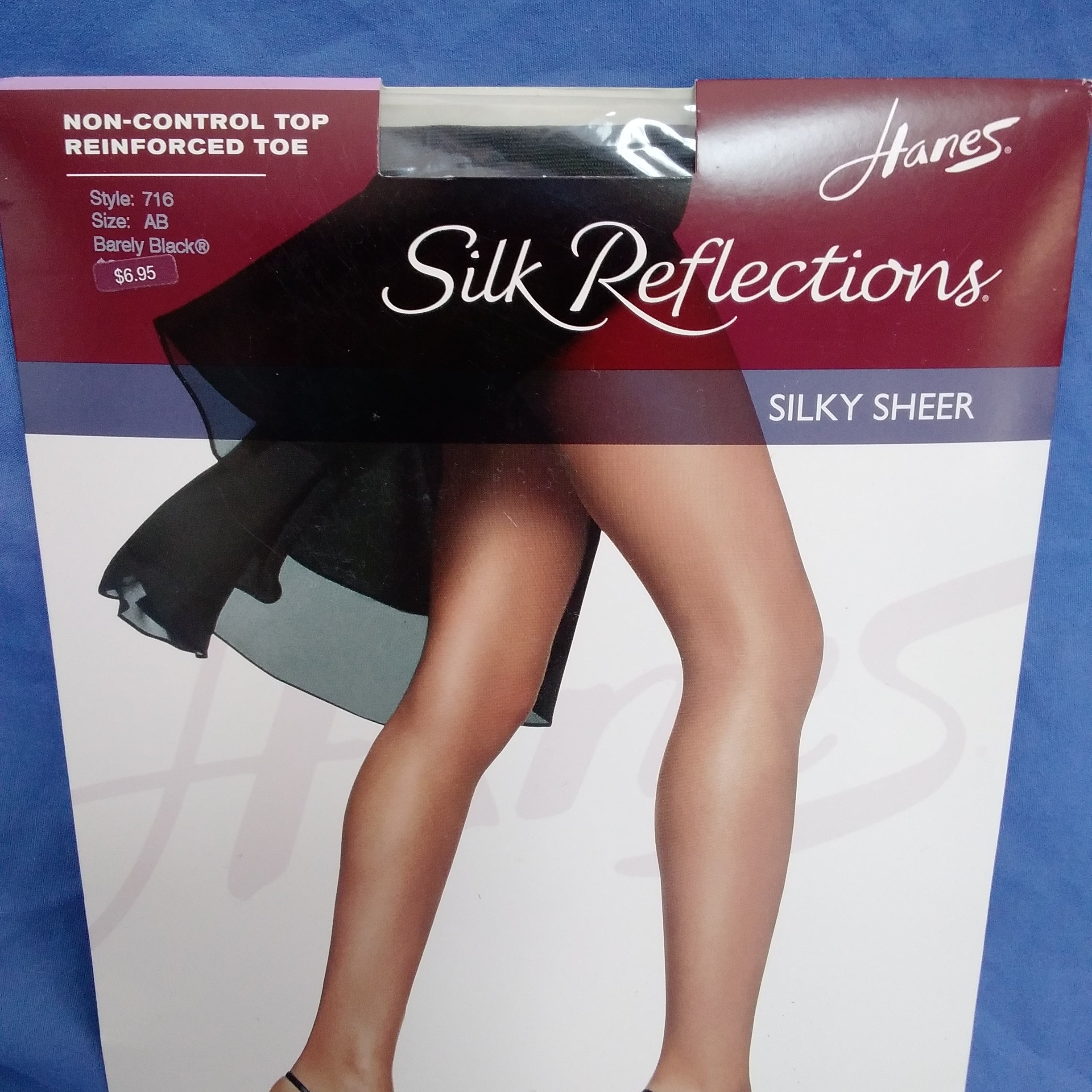 Hanes silk clearance reflections barely black