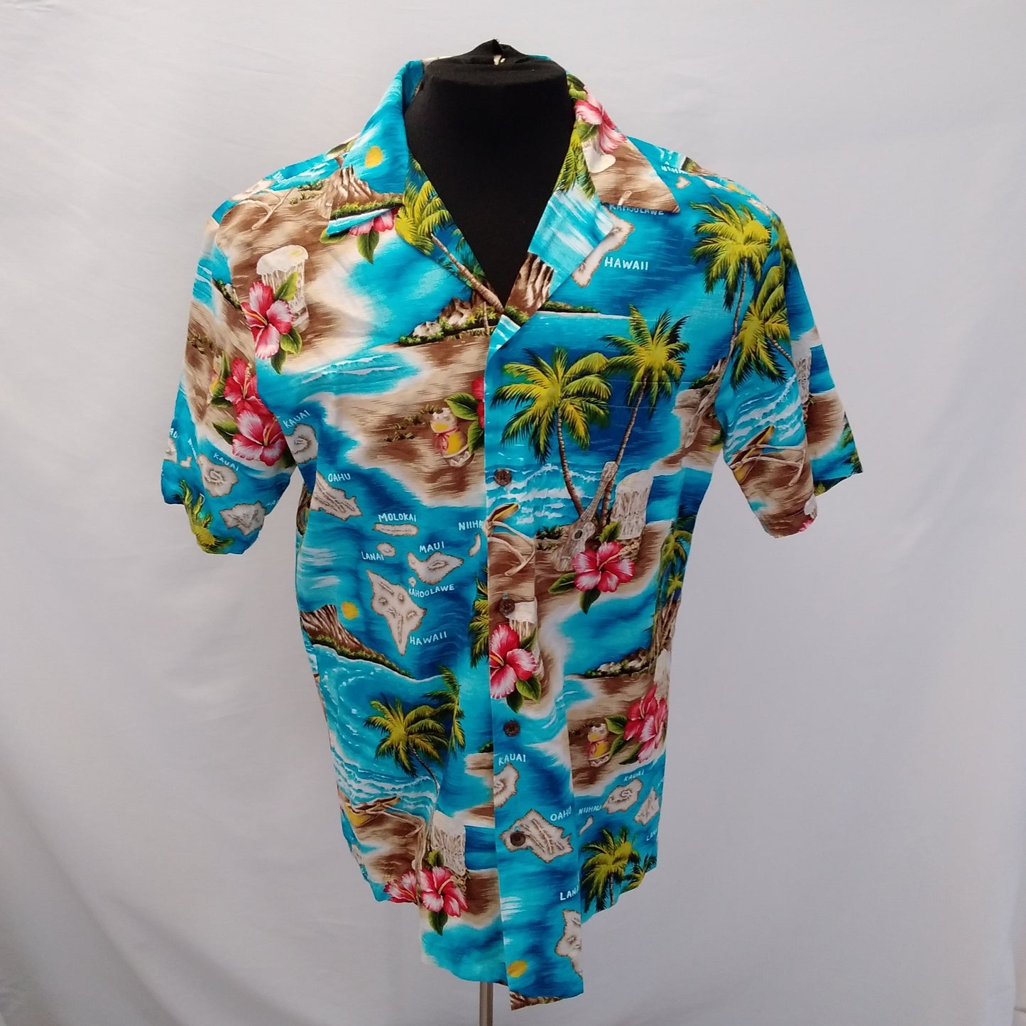 RJC Hawaiian Beach Short Sleeve Hawaiian Shirt - M