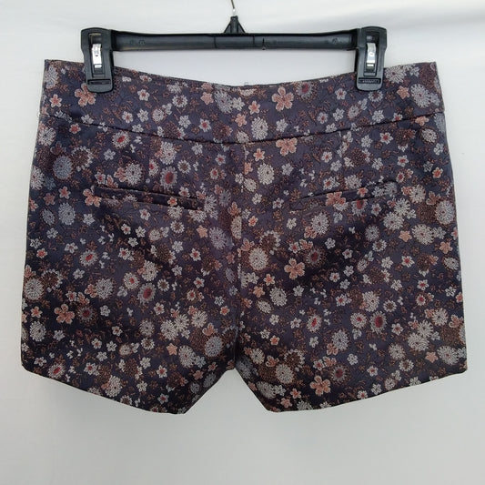 LOFT Purple Multi Floral Shorts - Size: 4