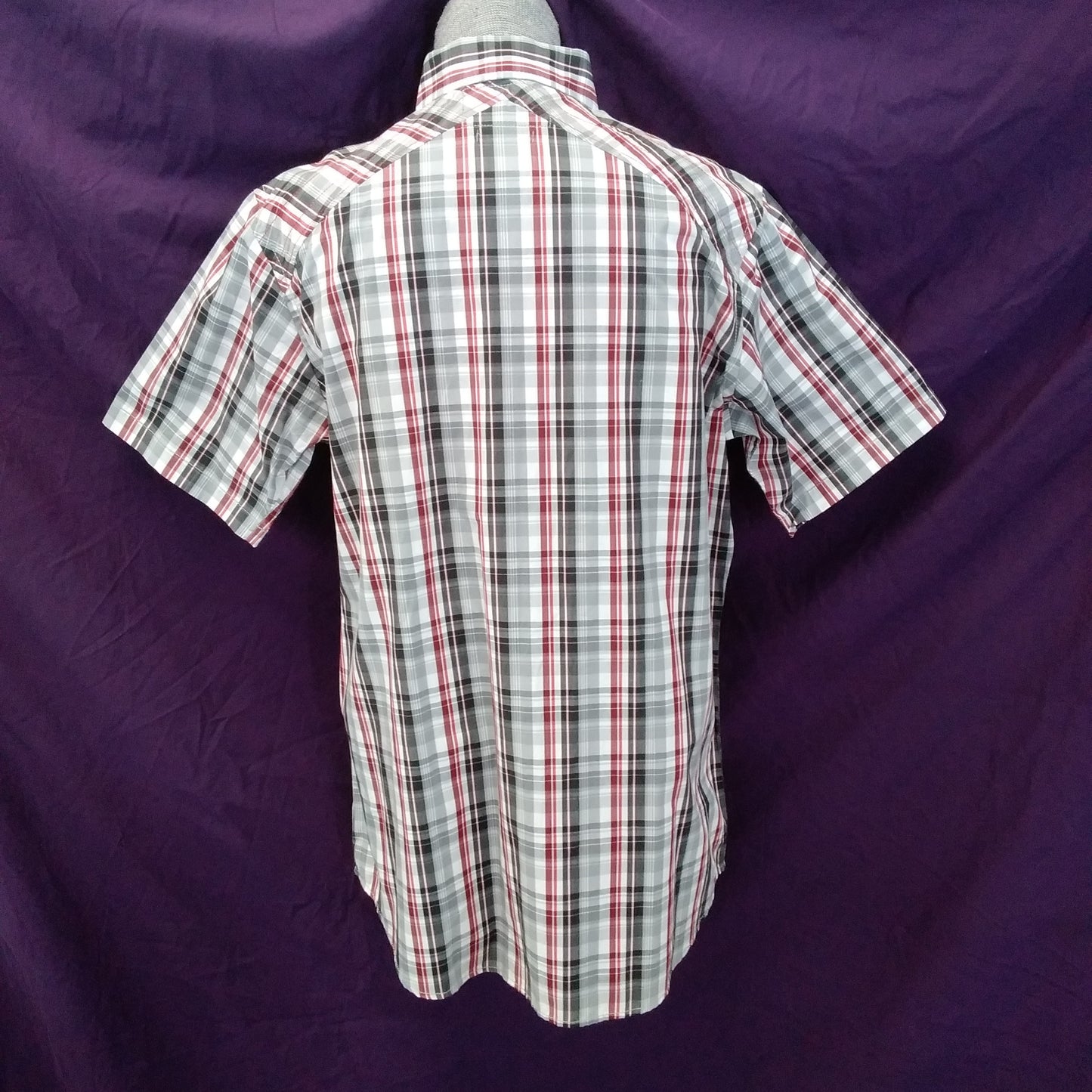 Ecko Unltd Plaid Short Sleeve Button Up Shirt - Large