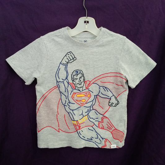 Baby Gap Superman Grey Short Sleeve Tee Shirt - Size: 5 years