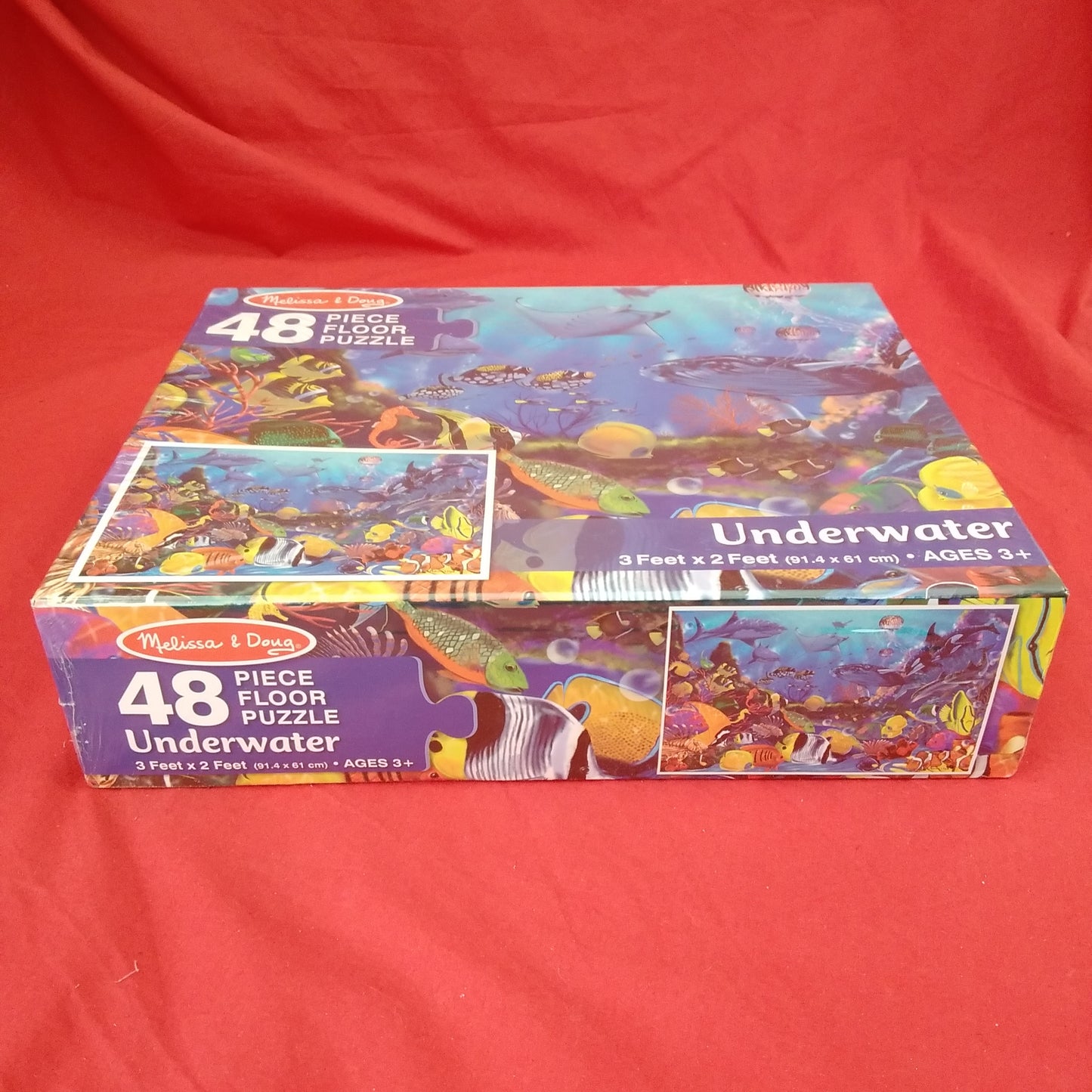 NIB - Melissa And Doug Underwater 48pc Floor Puzzle - Ages: 3+