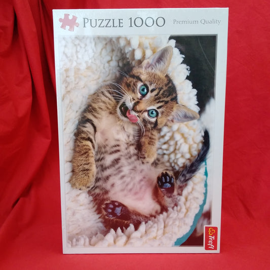 NIB - Trefl "Cheerful Kitten" 1000 Piece Jigsaw Puzzle