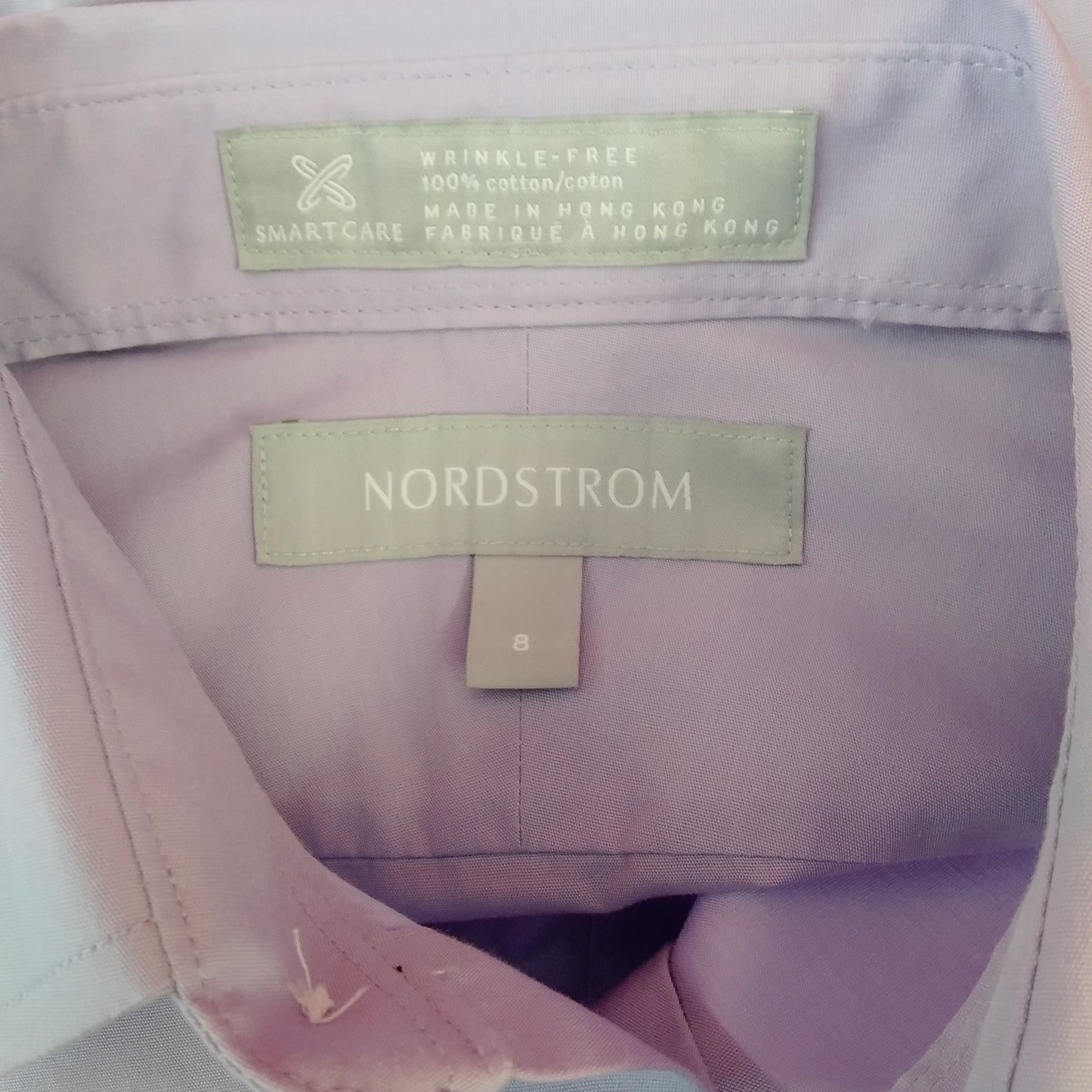 NWT - Nordstrom Boy's Lavender Long Sleeve Shirt - 8