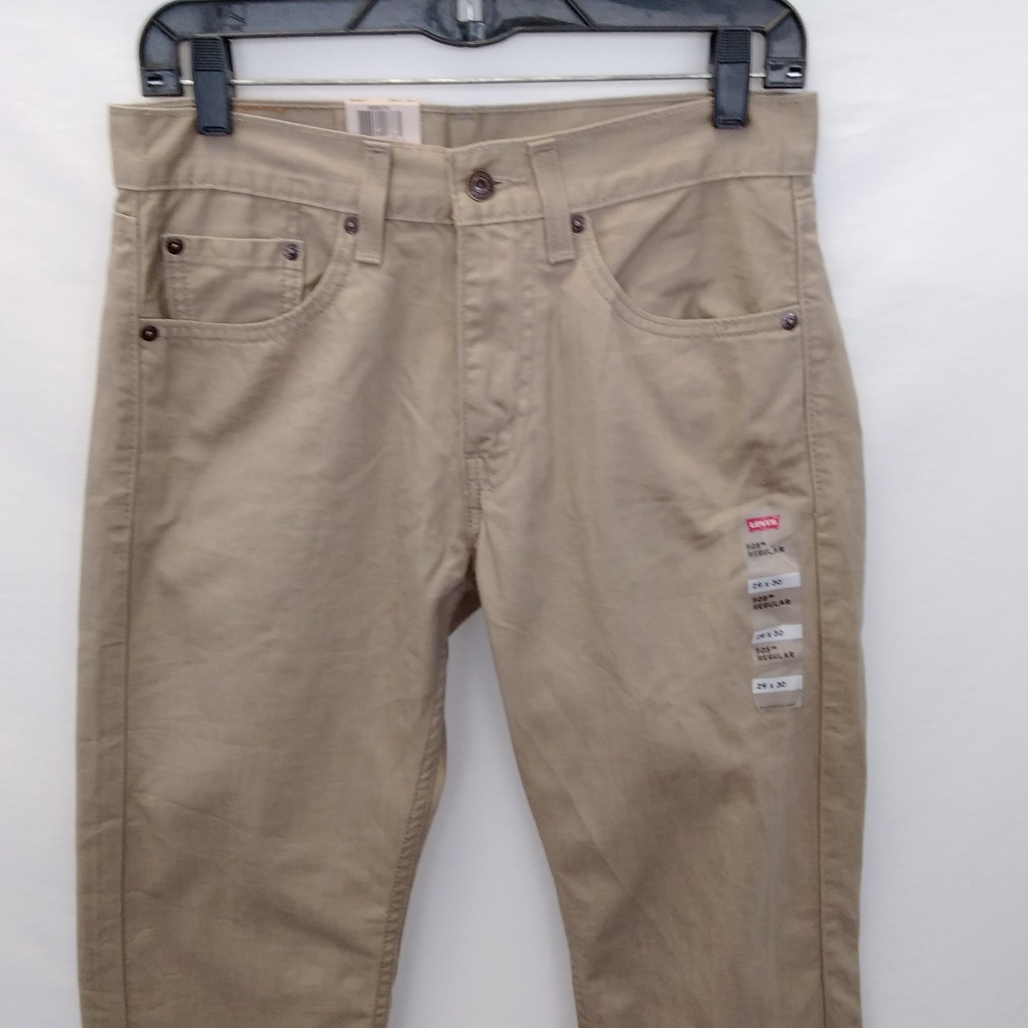 NWT - Levis Khaki 505 Regular Fit Men's Straight Leg Jeans - 29x30