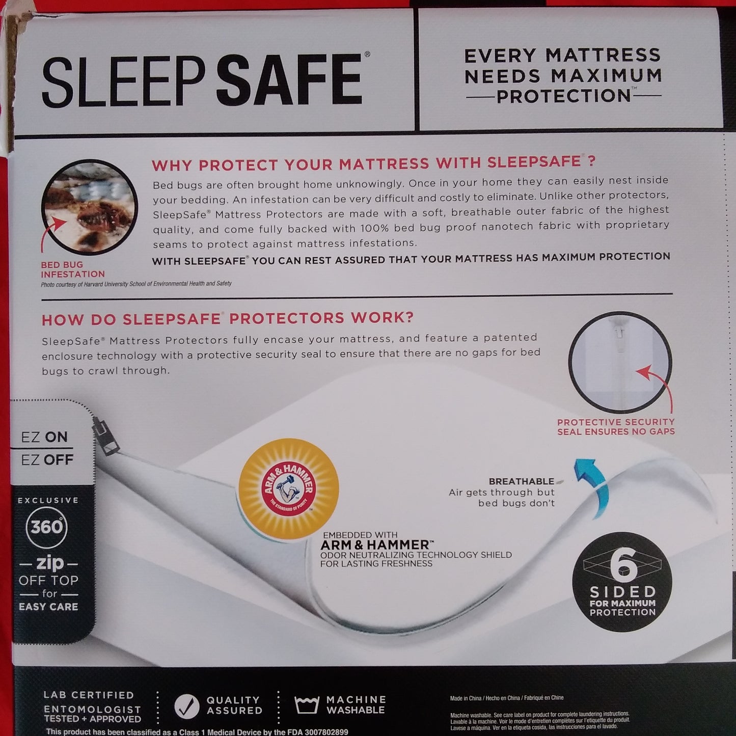 NIB - Sleep Safe Ultra Ultimate Mattress Protector - Twin - 39”x75”