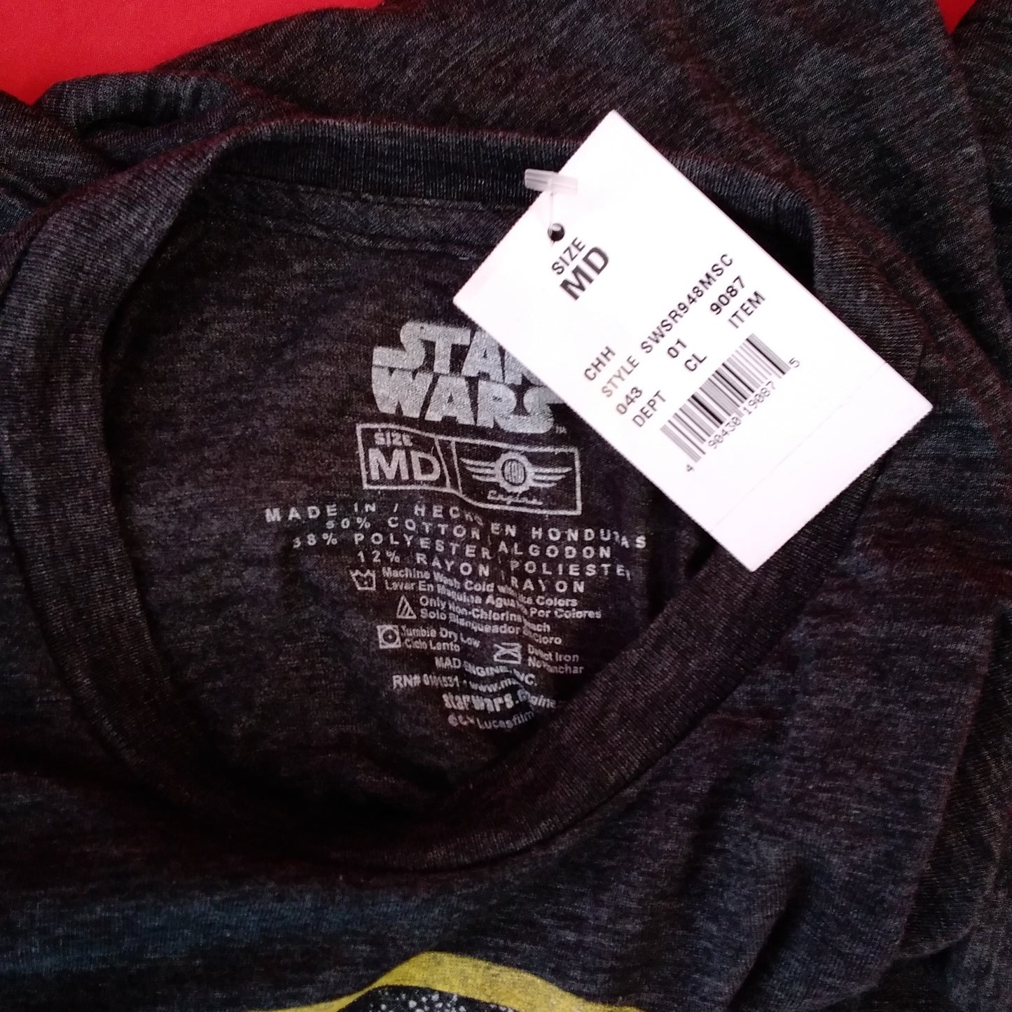 NWT - Star Wars Black Graffic Tee Shirt - Medium