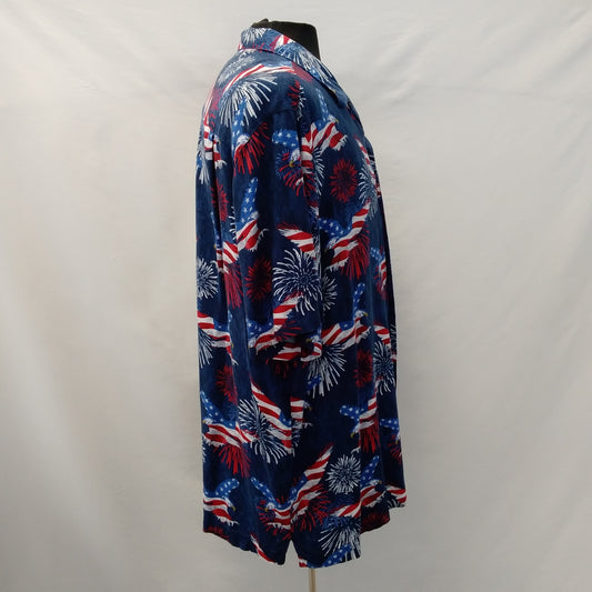 George Talons of Destiny Short Sleeve Button Up Shirt - 2XL (50-52)