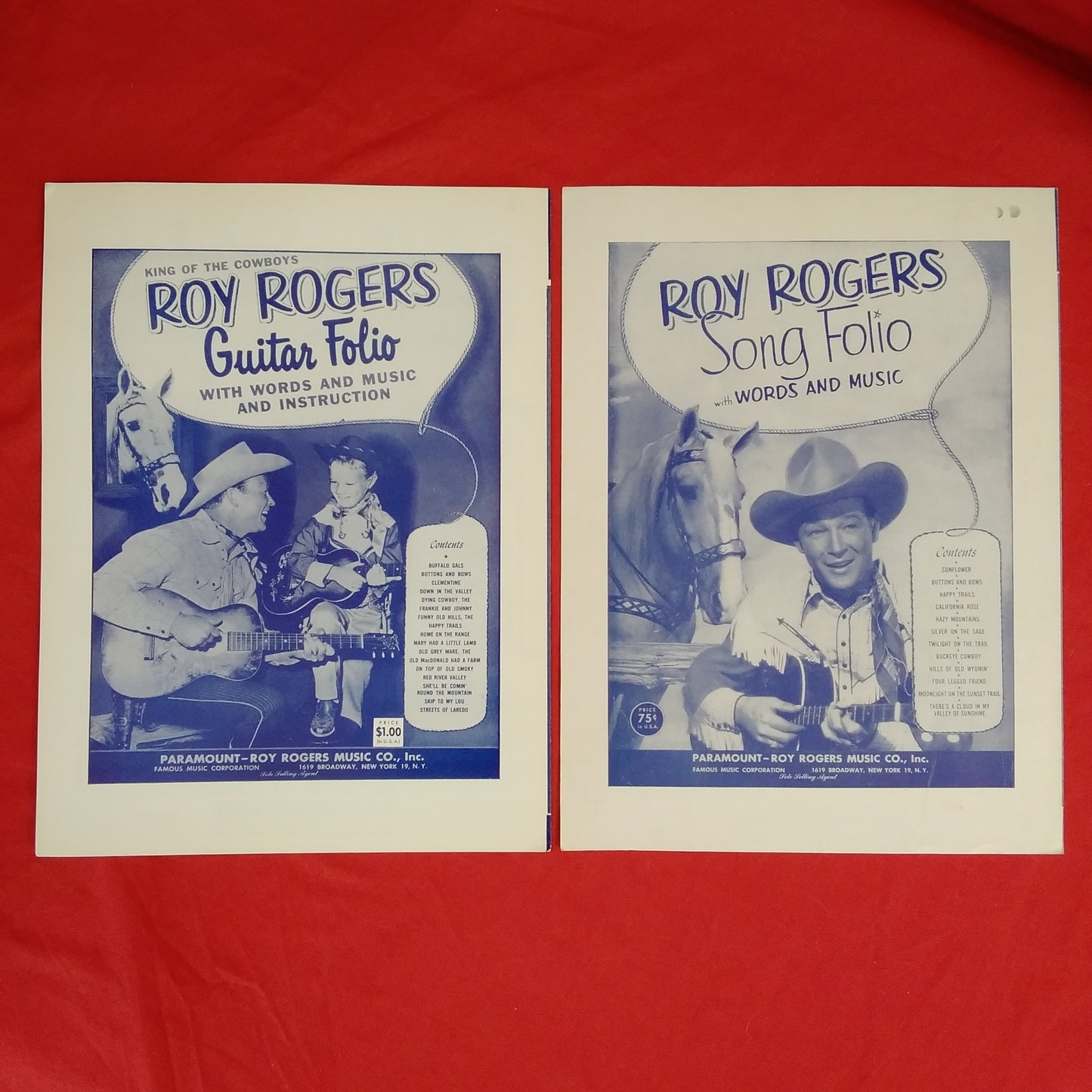 Vintage - Dale Evans Sheet Music "The Bible Tells Me So" & "Let's Go To The Rodeo"