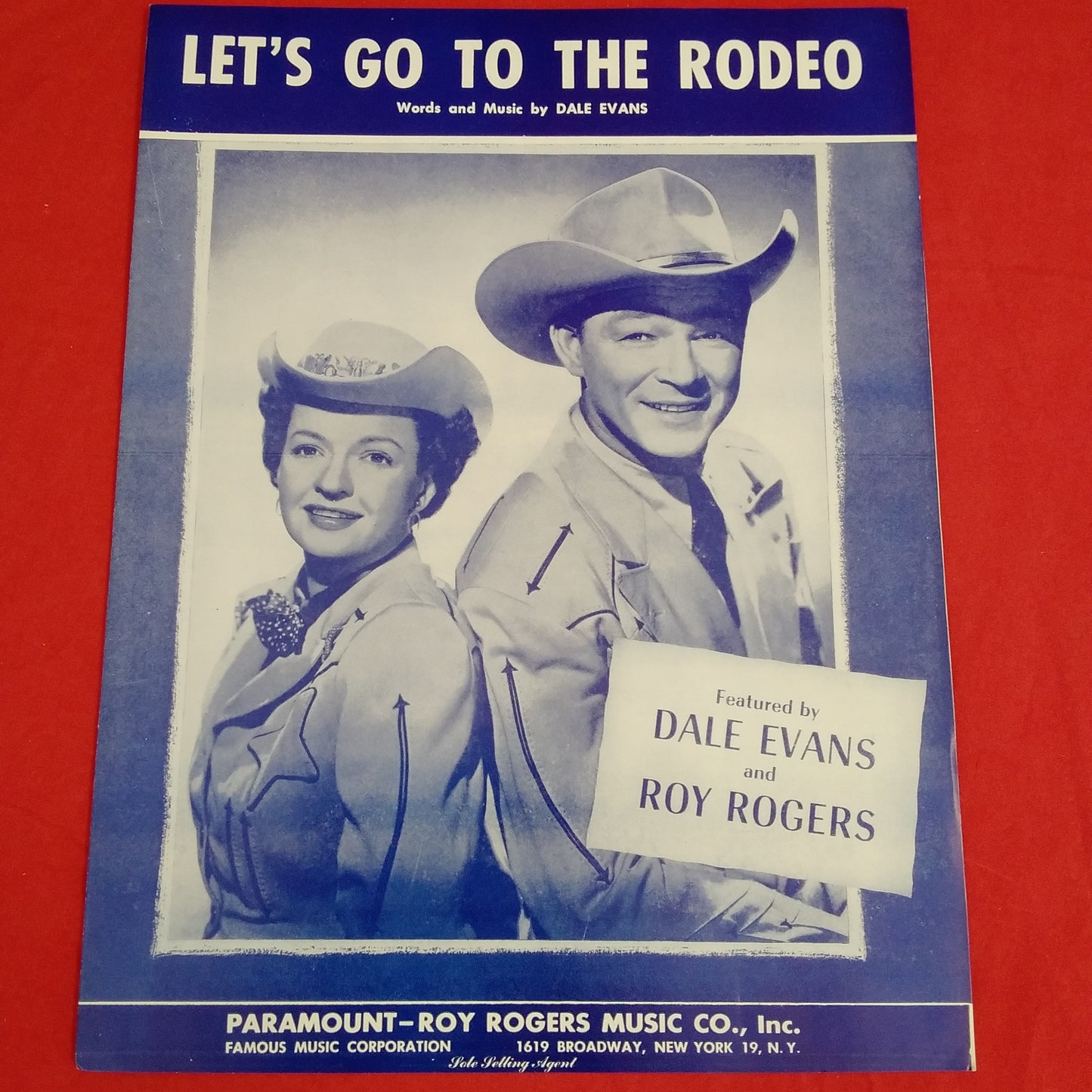 Vintage - Dale Evans Sheet Music "The Bible Tells Me So" & "Let's Go To The Rodeo"