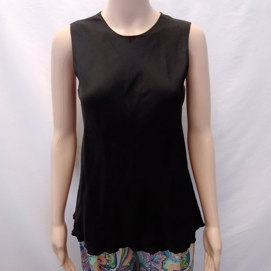 NWT - THEORY black Silk Core St Sleeveless Top - Small