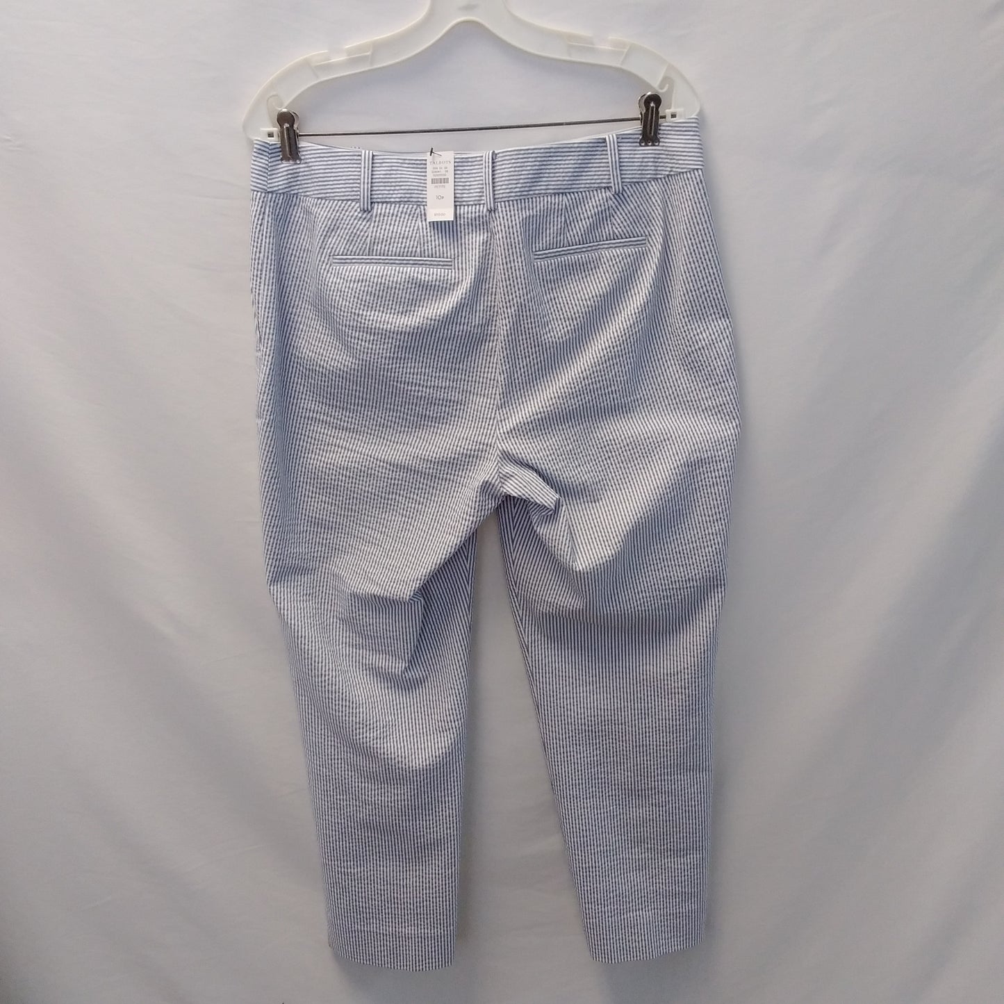 NWT - Talbots Petite Women's Blue Striped Blazer and Pants - Pants size: 10 Blazer size: 12