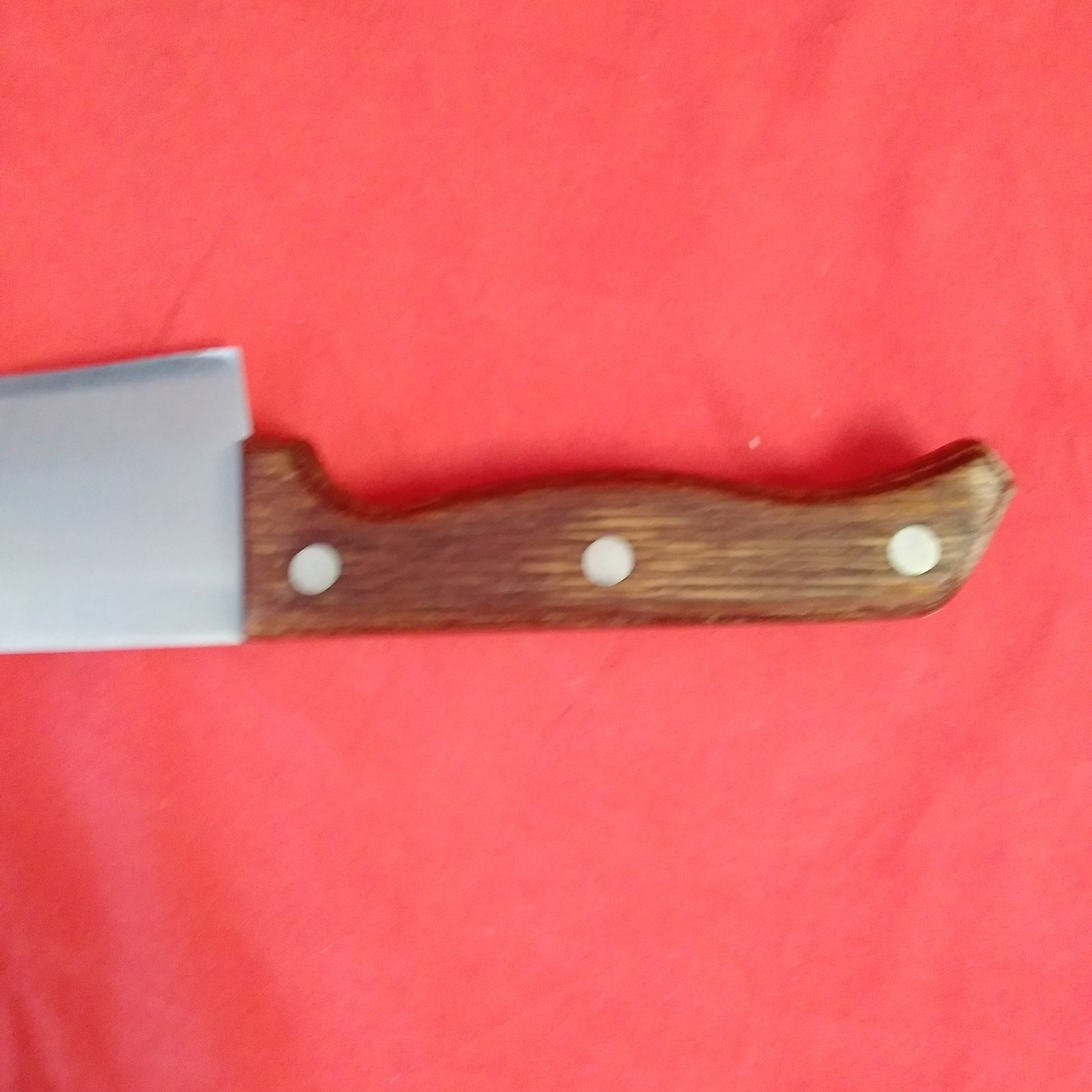 VINTAGE Rare 9 Piece IMPERIAL Mighty Oak Knife Set Butcher Block Holder USA  Nice