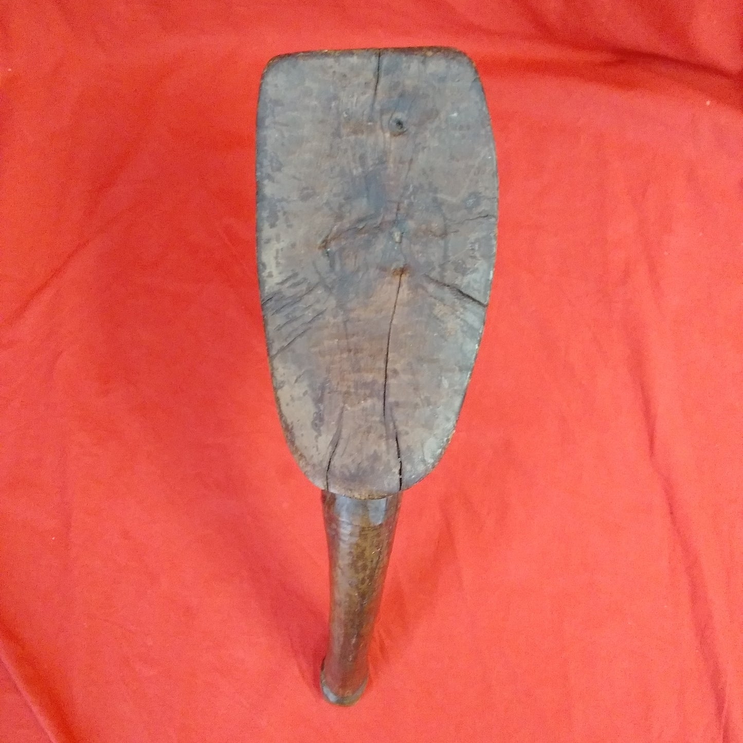 Antique - Tribal Hand Carved 3 Legged Wood Headrest