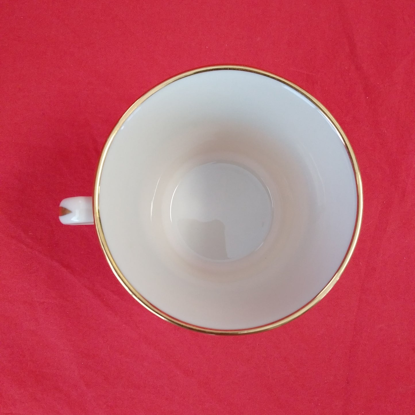 Vintage - Flintridge China Black/Gold Georgian Rose Cup and Saucer