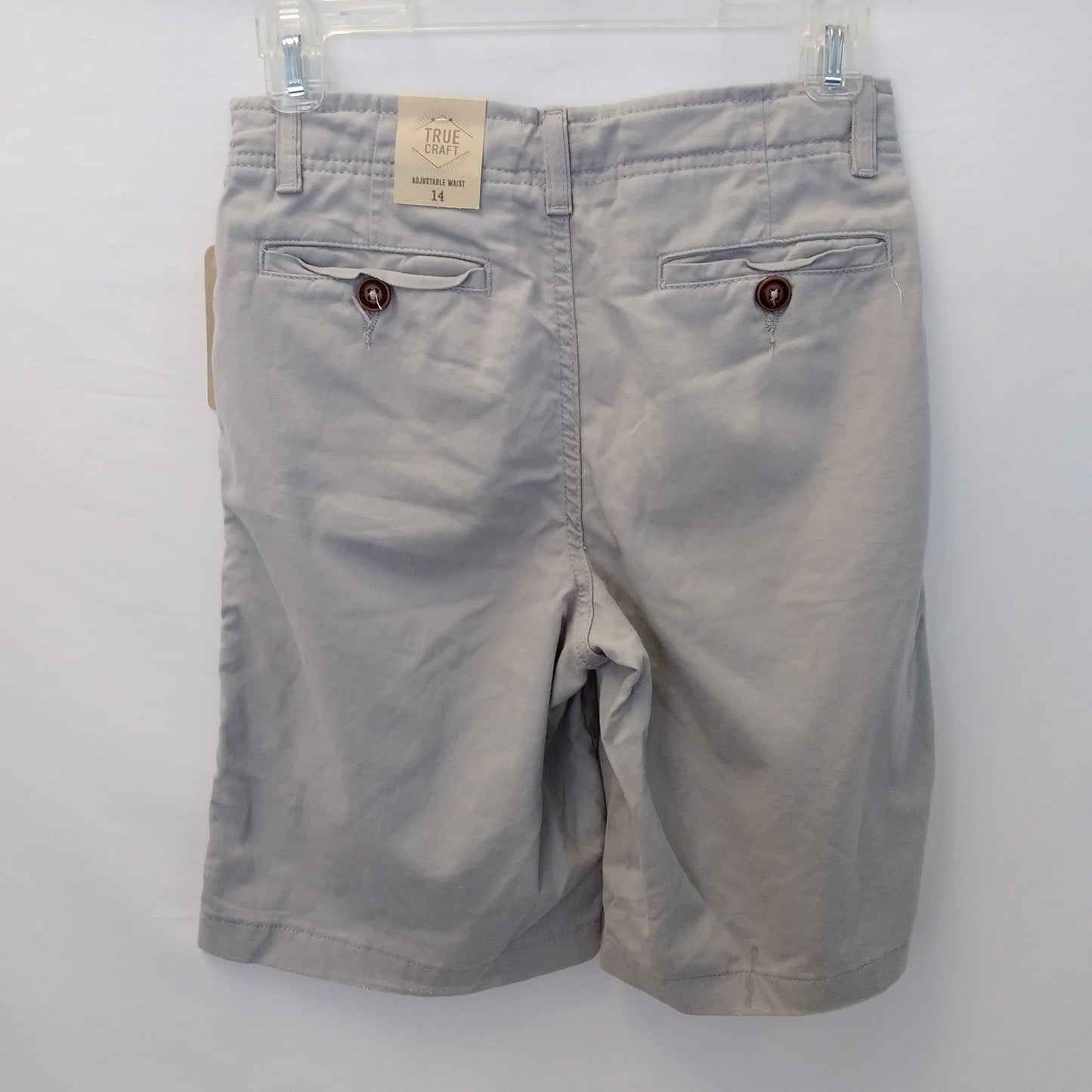 NWT - True Craft Boy's Dove Gray Shorts - 14