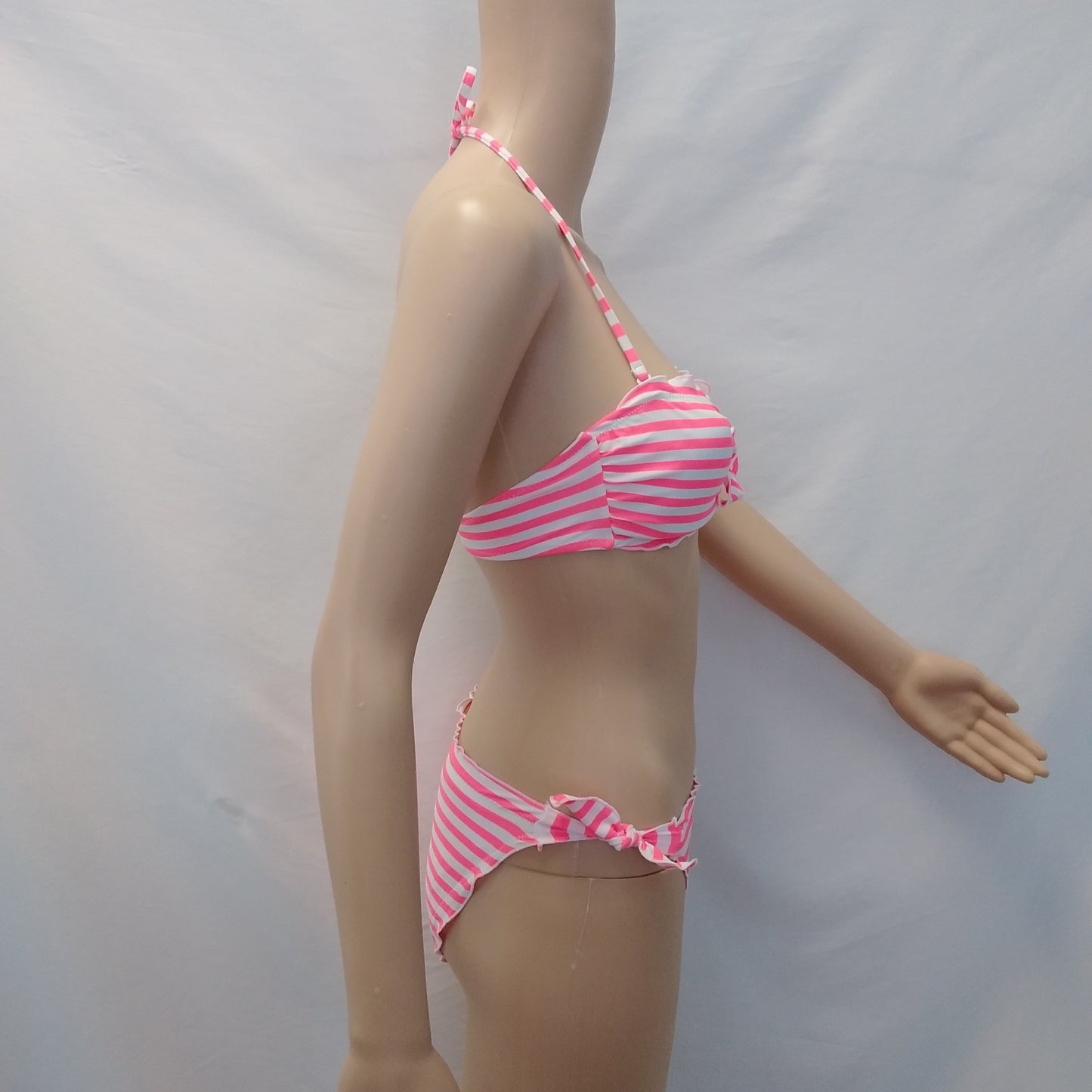 New - Old Navy Pink Striped String Bikini Swimsuit - S
