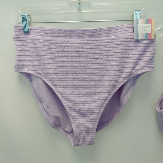 NWT - Cabana by Crown & Ivy Lavender Bikini - XL