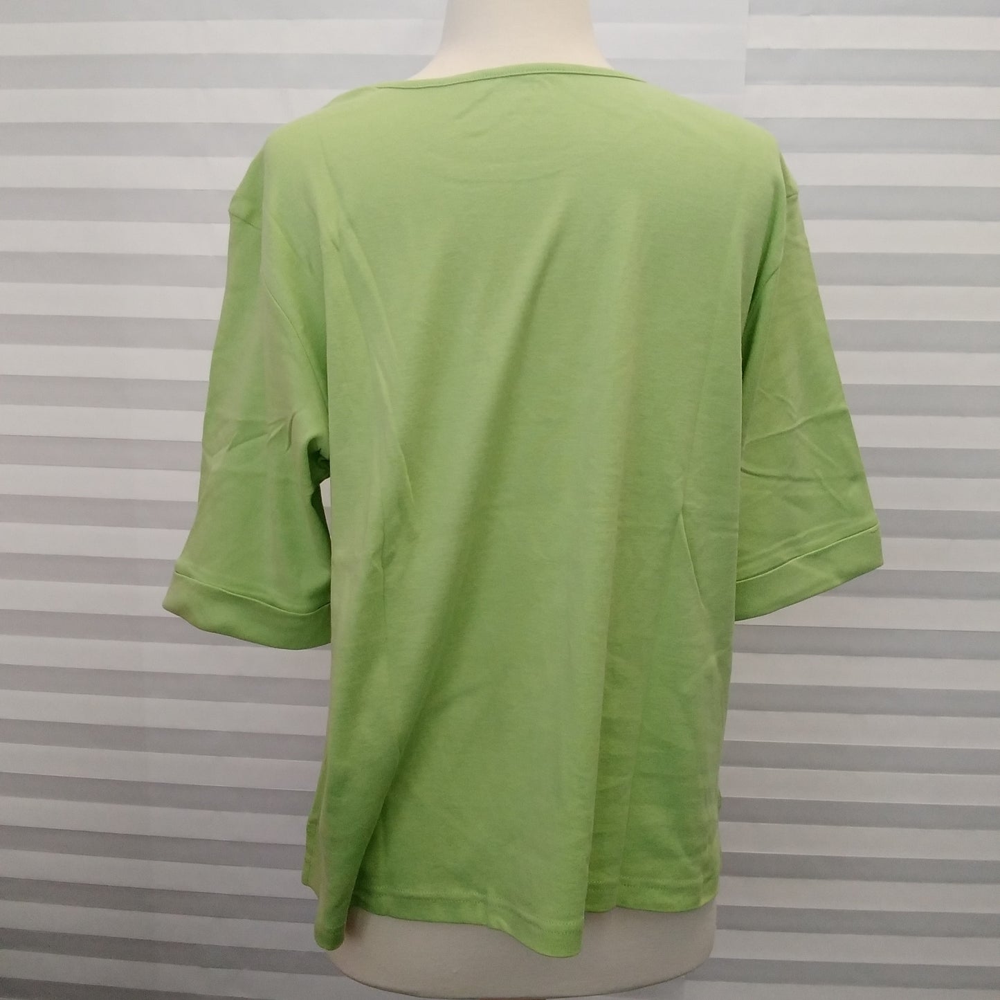 NWT - Serengeti Spring Green Elbow Sleeve Cuffed Knit Top - XL