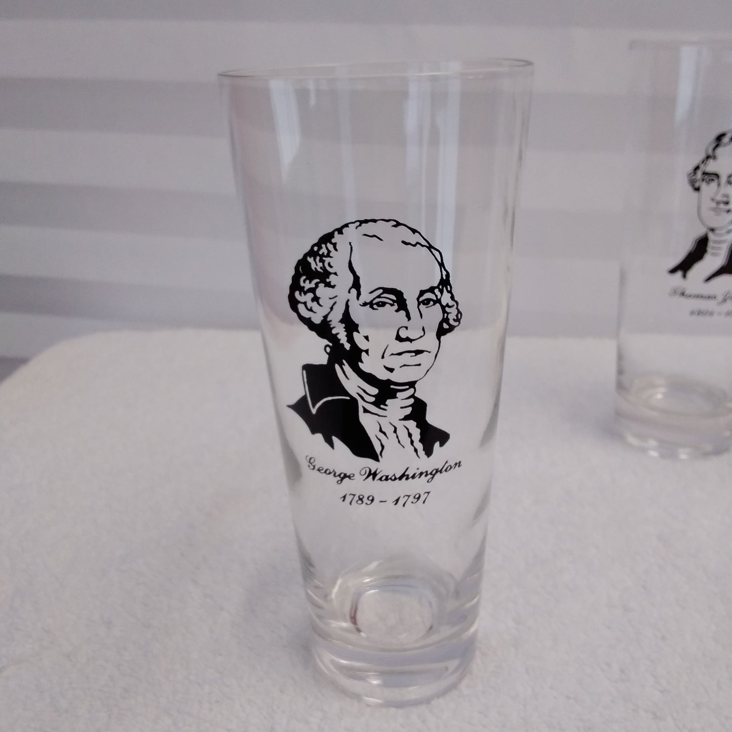 Vintage 1950's Presidential Tall Glass Tumblers - Set of 3