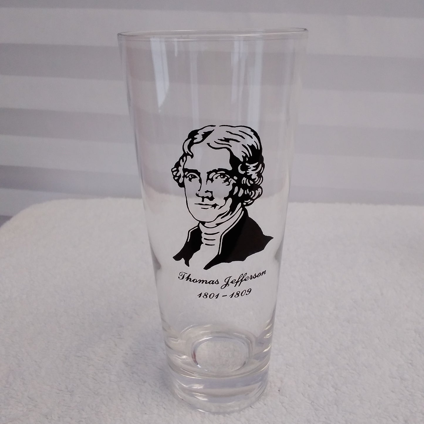 Vintage 1950's Presidential Tall Glass Tumblers - Set of 3