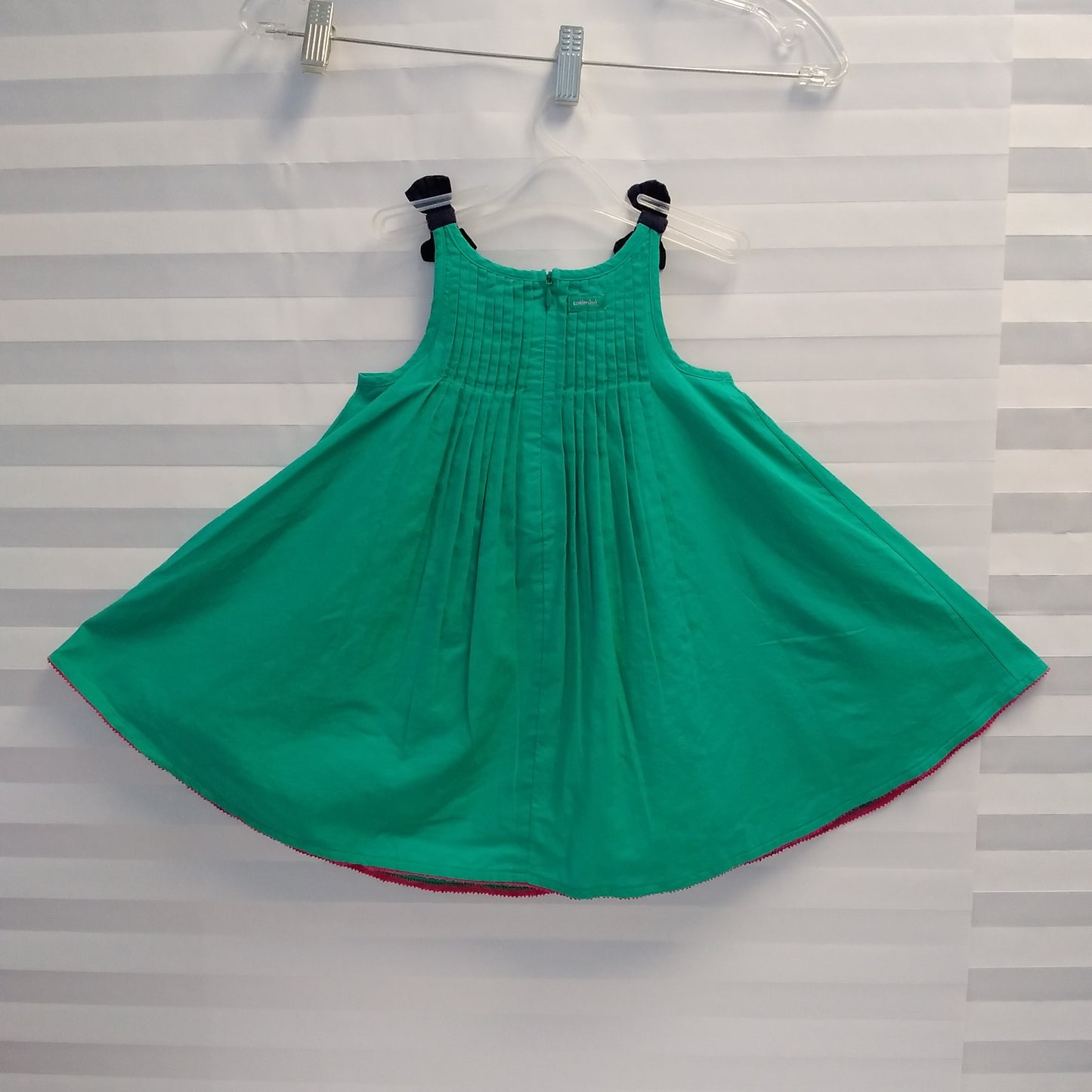 NWT - Catimini Kid's Green Sleeveless Dress - Size: 2