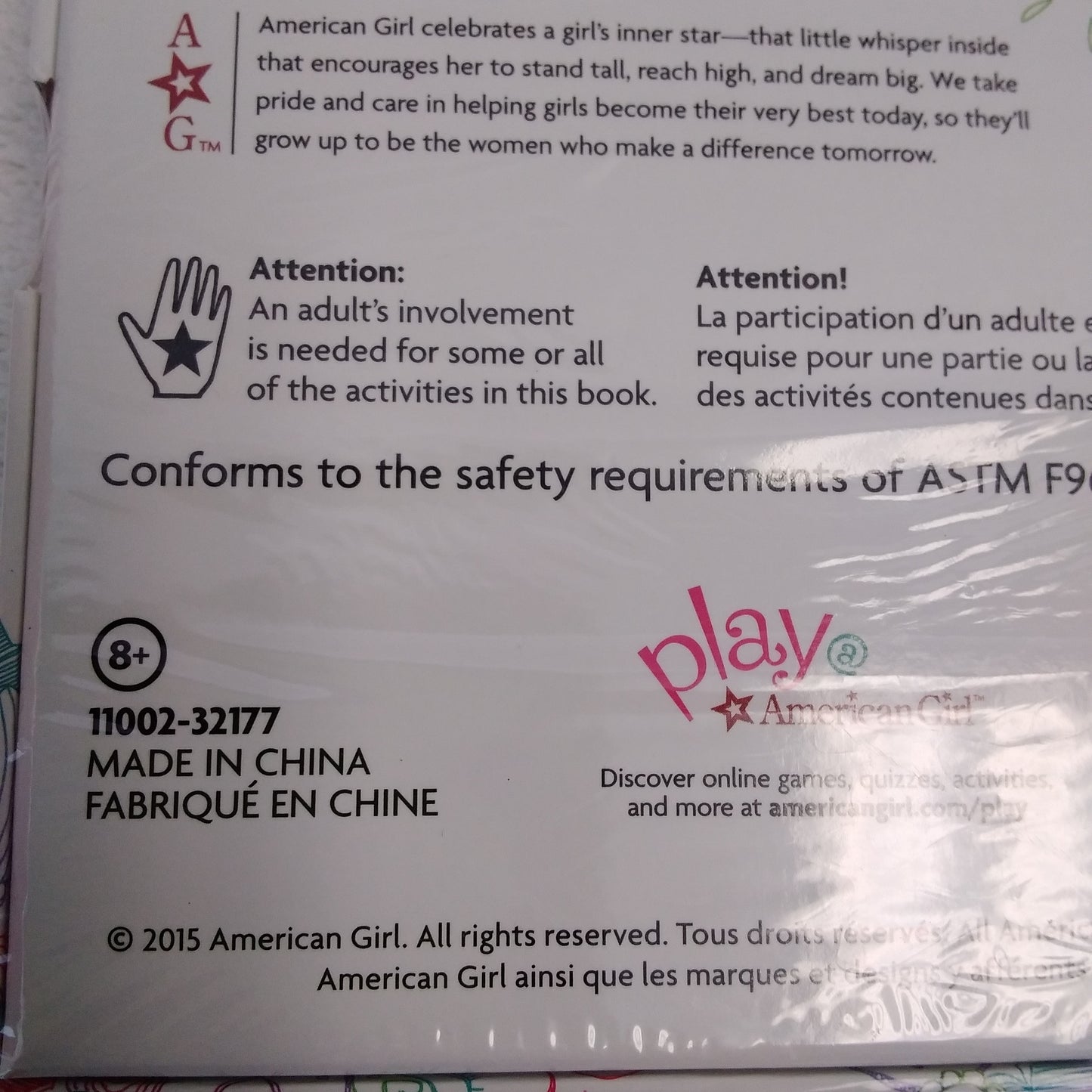 NIB - 2015 American Girl Truly Me Activity Cards Game Boxed Set