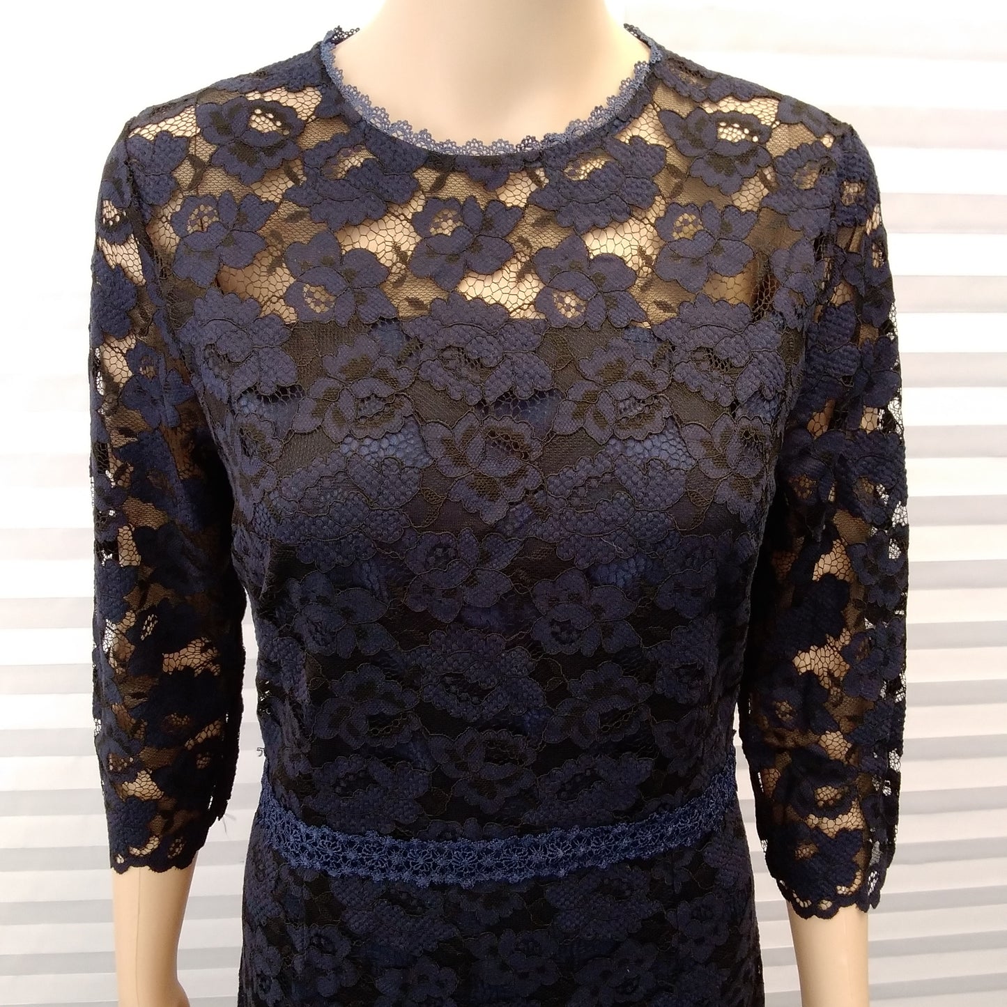 NWT - Stylewe Deep Blue Lace Formal Dress - XL (6-8)