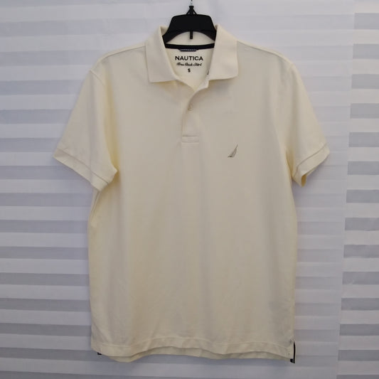 NWT - Nautica yellow Slim Fit Sailcream True Deck Shirt - S