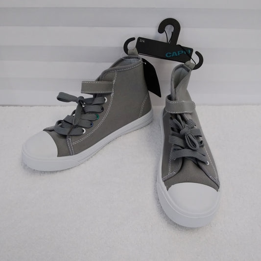 NWT - Capelli Boy's Gray Cap High Top Sneakers - Size: 3/4