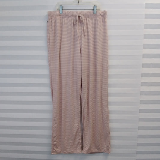 NWOT - TAHARI Pink Gray Stripe Pajama Lounge Pants -  M