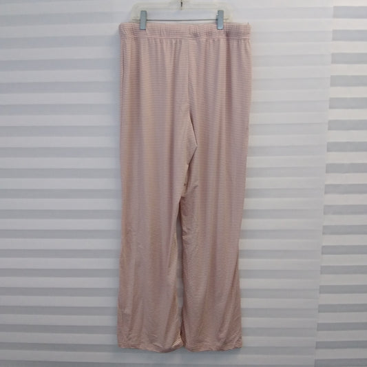 NWOT - TAHARI Pink Gray Stripe Pajama Lounge Pants -  M