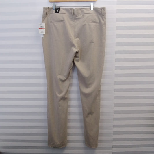 NWT - Amanda Chelsea oatmeal Low Rise Straight Leg Pants - 16