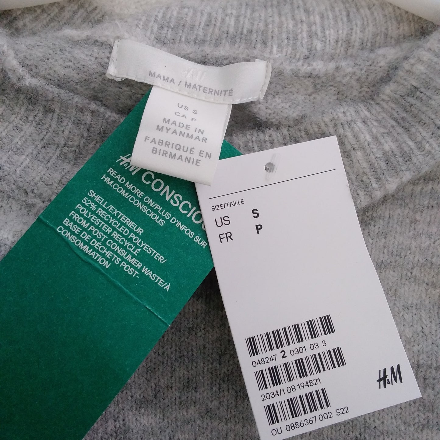 NWT - H&M Striped MAMA Sweater - Size: S