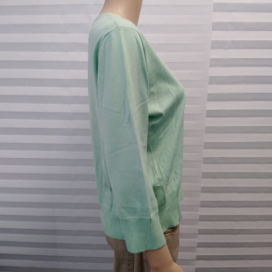 NWT - Pendleton Green Silk Blend 3/4 Sleeve Cardigan Sweater - XL