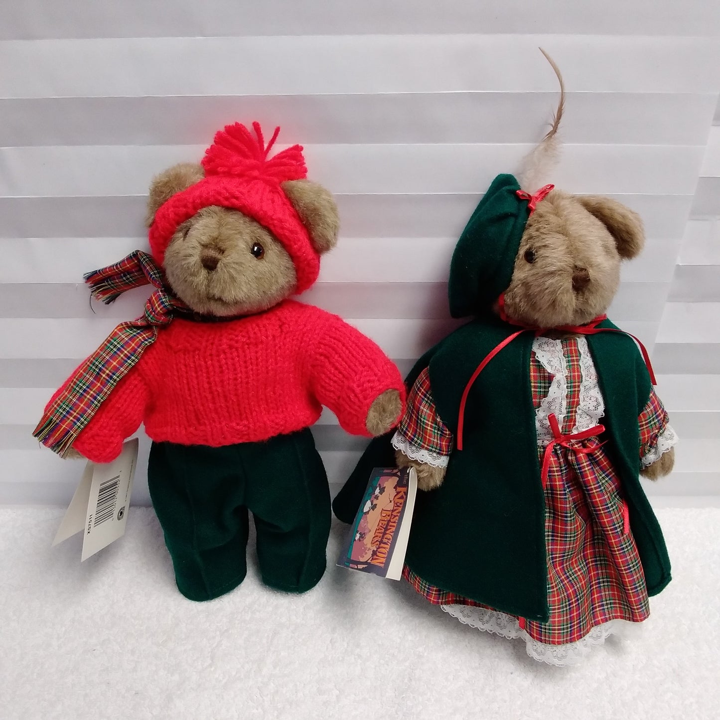 1987 Heartline Kensington Girl and Boy Bear Set