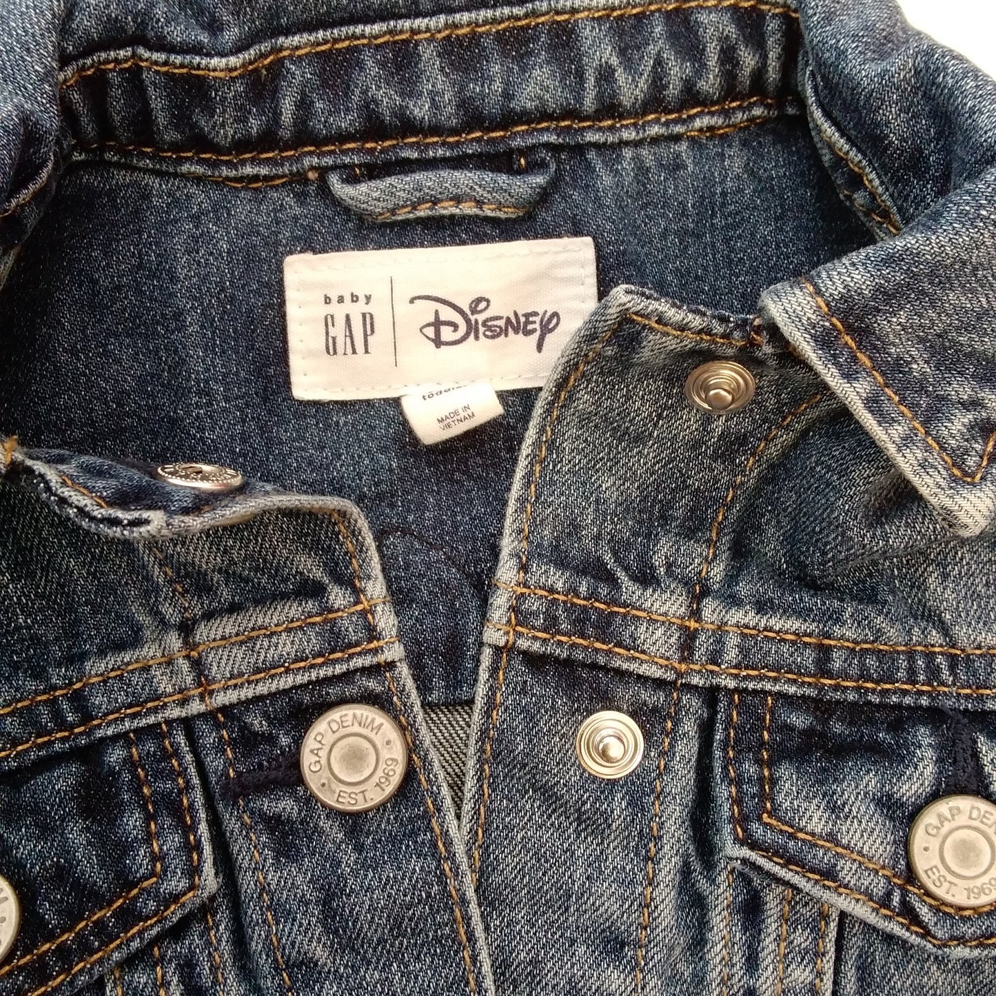 NWT - Baby Gap Disney Minnie Mouse Denim Icon Jacket - Size 2 years