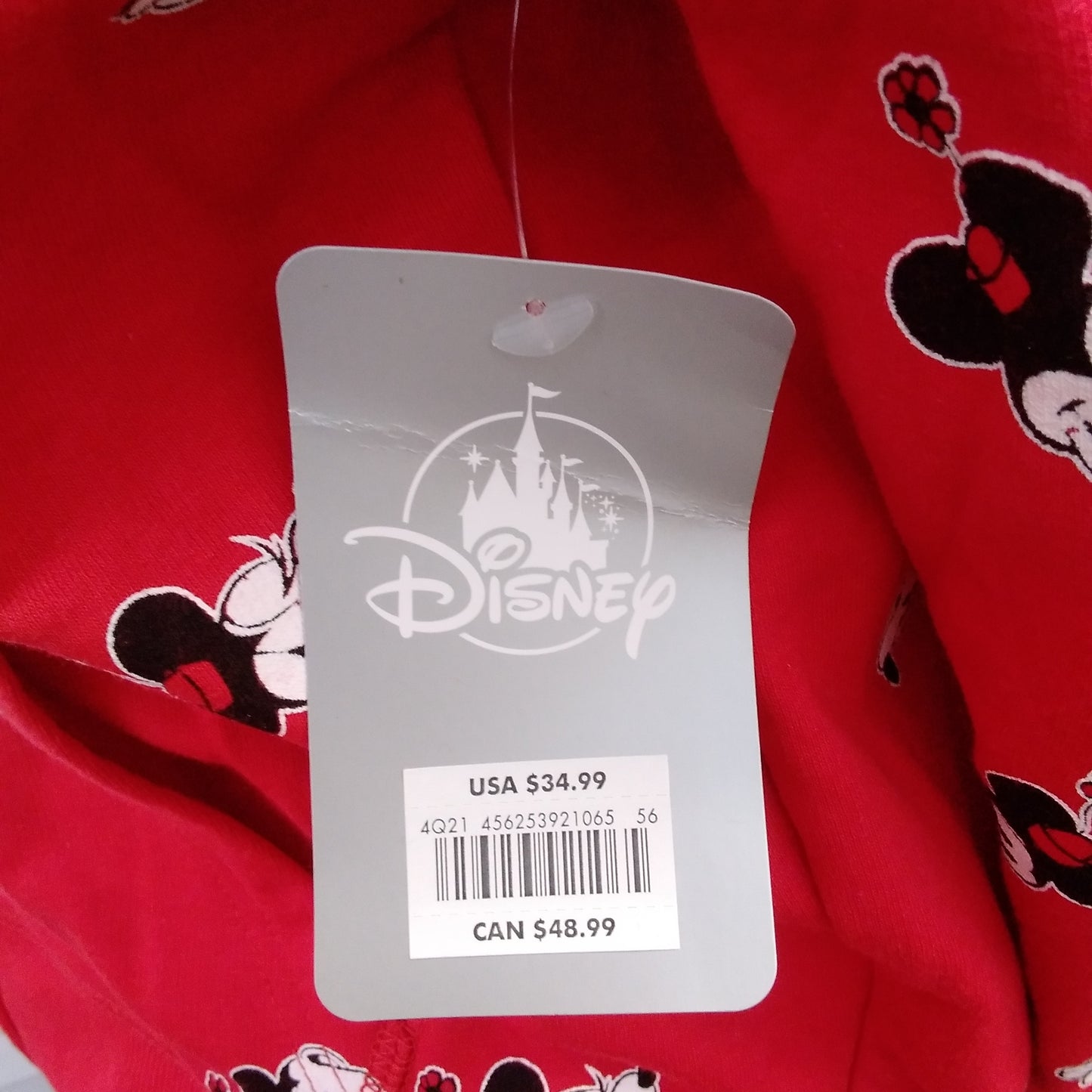 NWT - Disney Minnie Mouse Red Zip-Up Hooded Jacket - Size XS