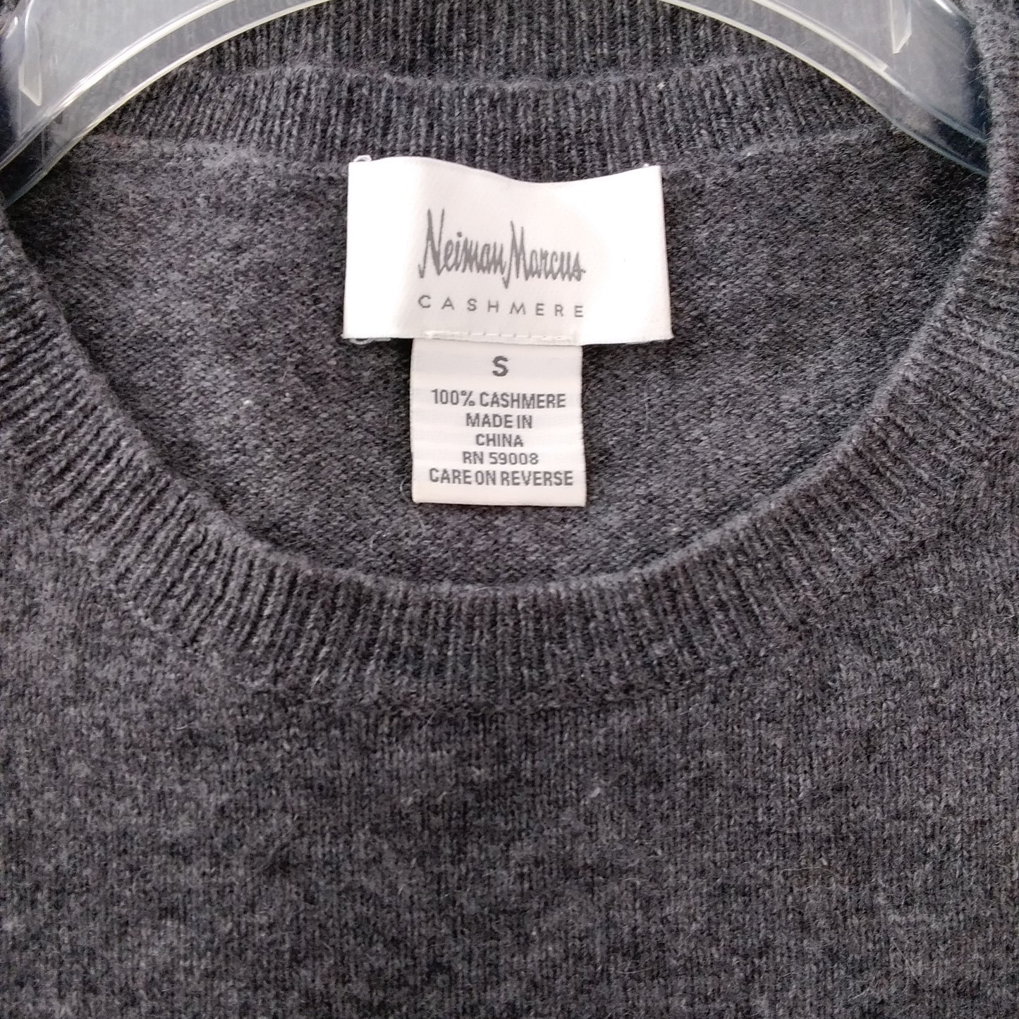 Neiman Marcus Cashmere Women's Gray Cashmere Sweater - Size S