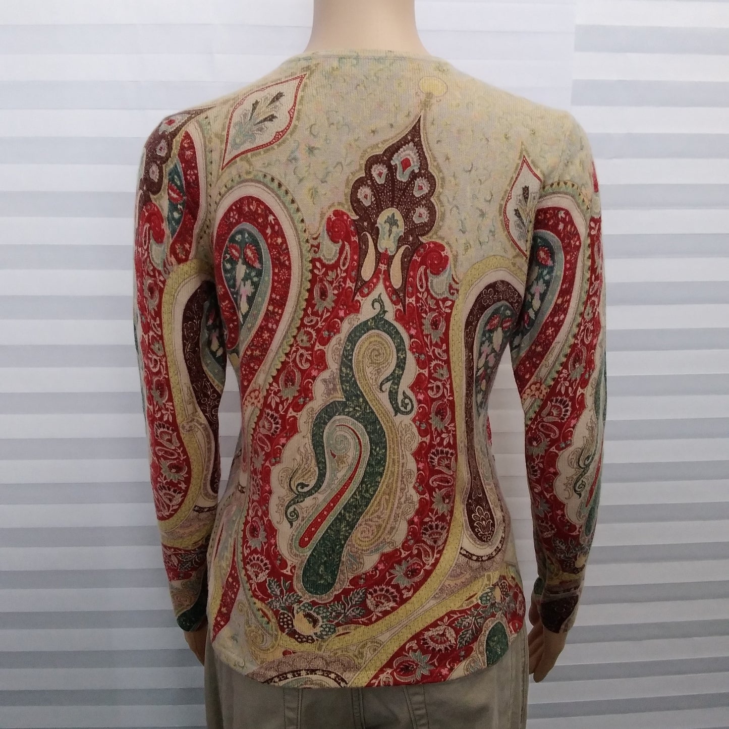 Bergdorf Goodman Multicolor Cashmere Sweater - Size M