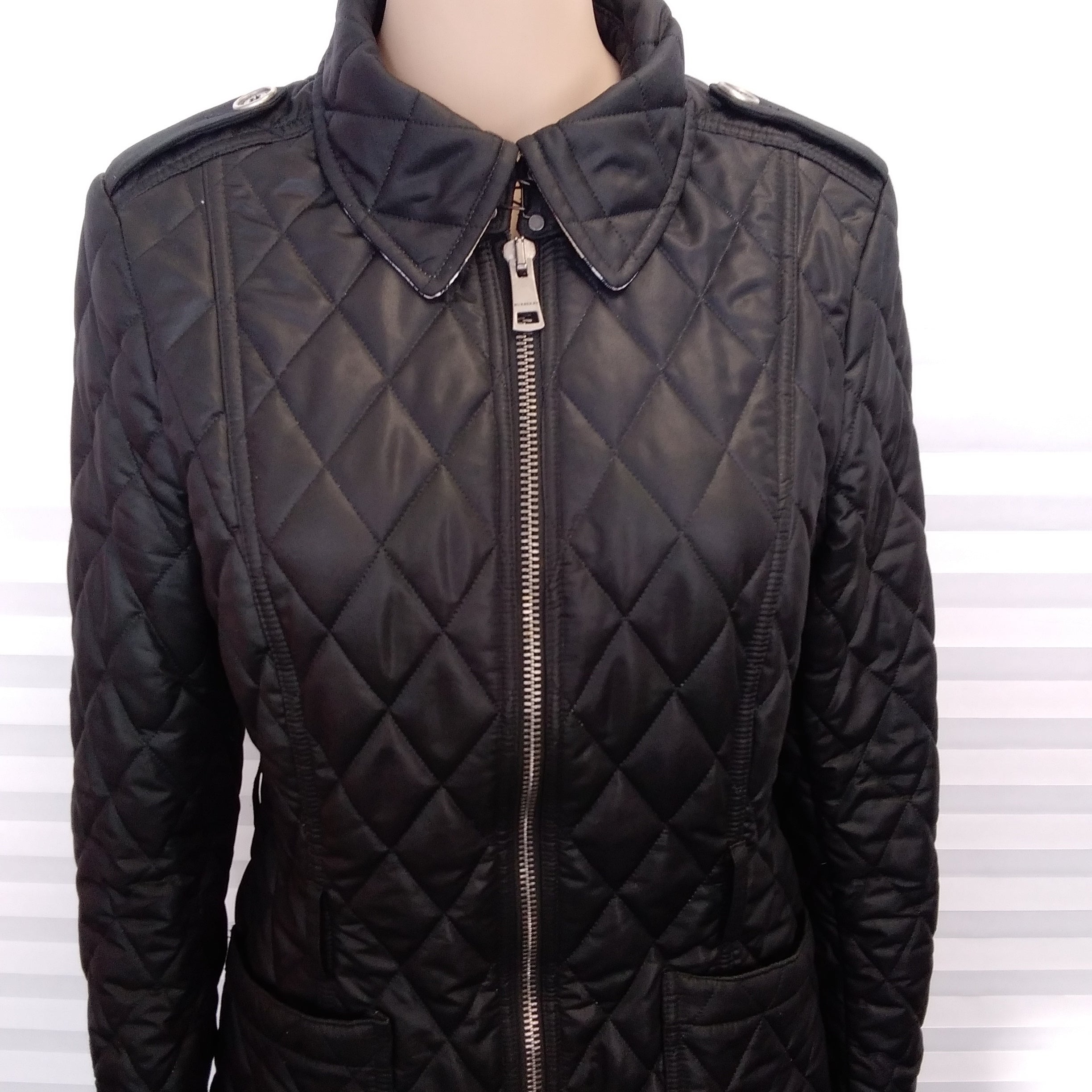 Burberry brit black on sale jacket