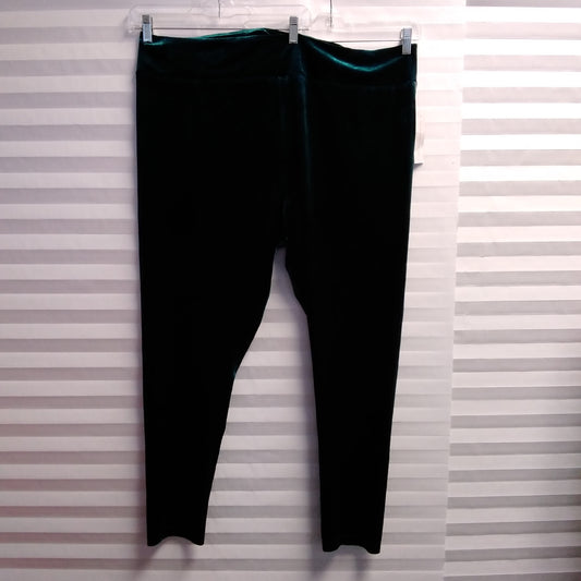 NWT - Modcloth Green Velvet Leggings - 3X