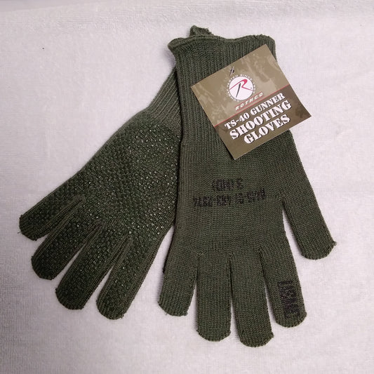 NWT - Rothco TS-40 Olive Drab Gunner Shooting Gloves - Size M