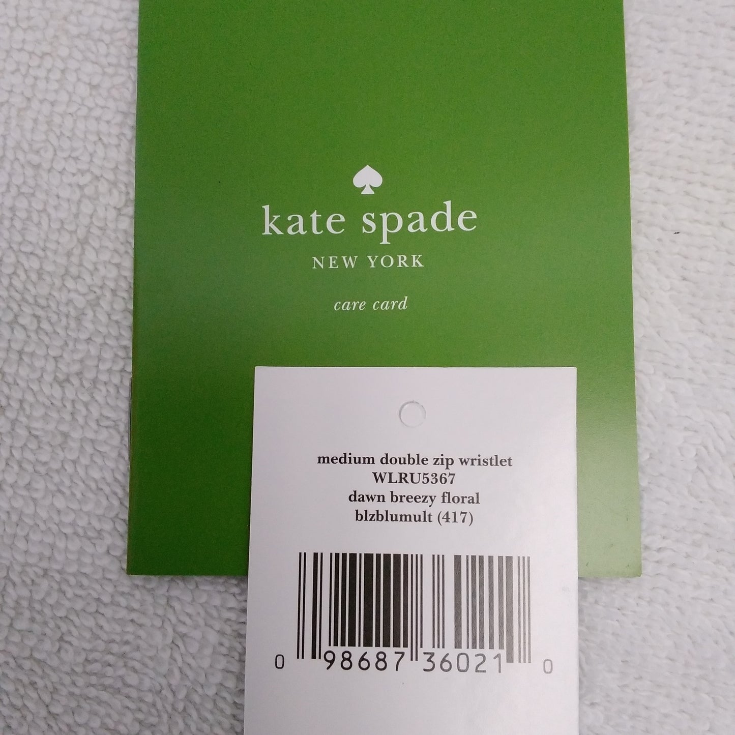 NWT - Kate Spade Dawn Breezy Floral Medium Double Zip Wristlet