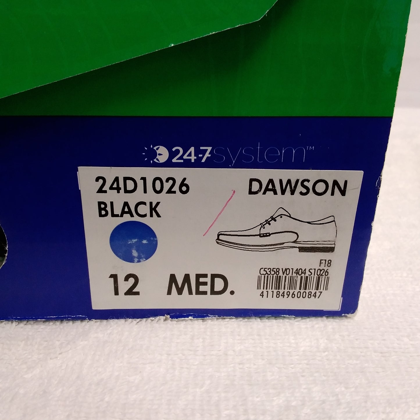 NIB - Abeo Men's Black Dawson Oxford Shoe - Size: 12