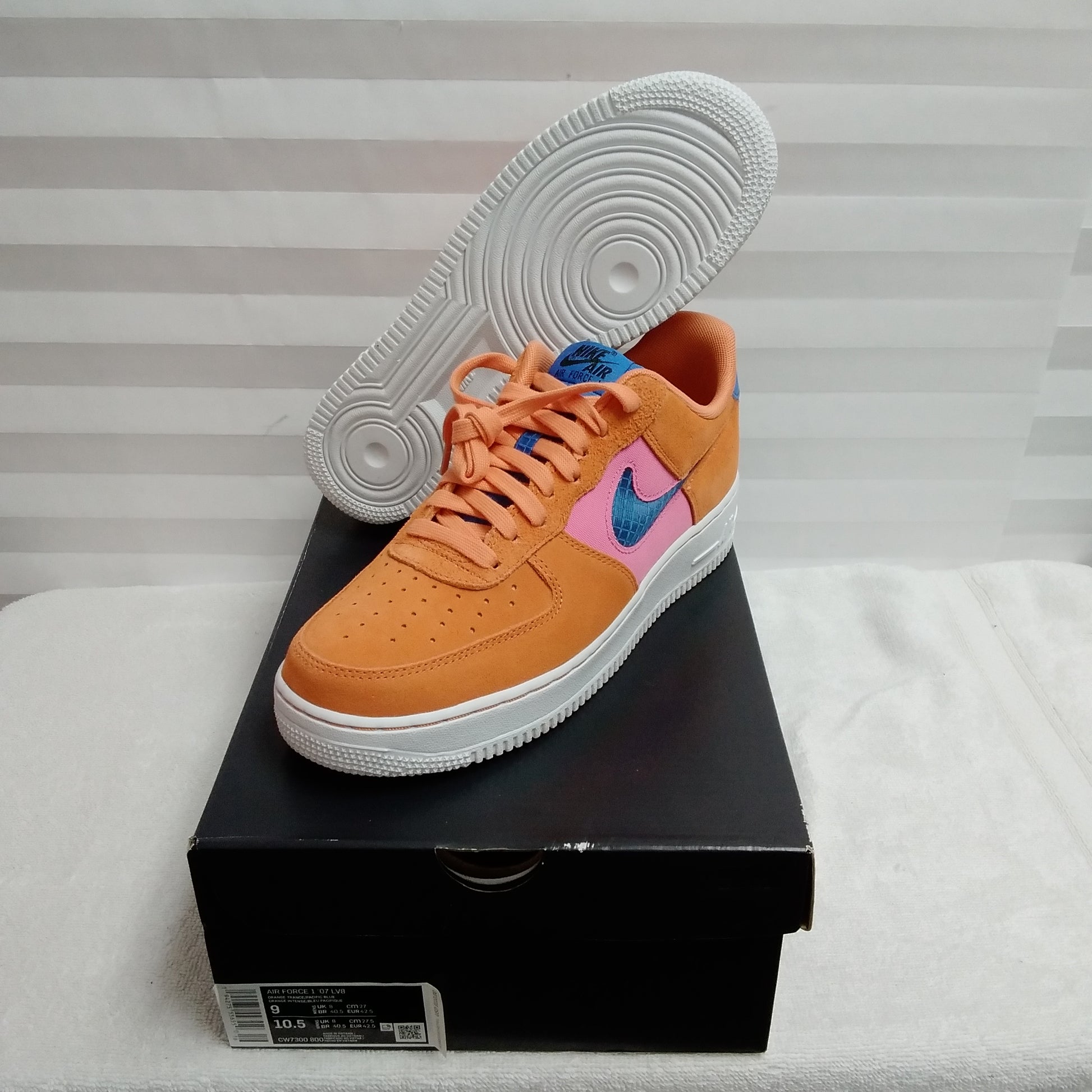 Nike Air Force 1 '07 LV8 Orange Trance Men's Shoes, Size: 9