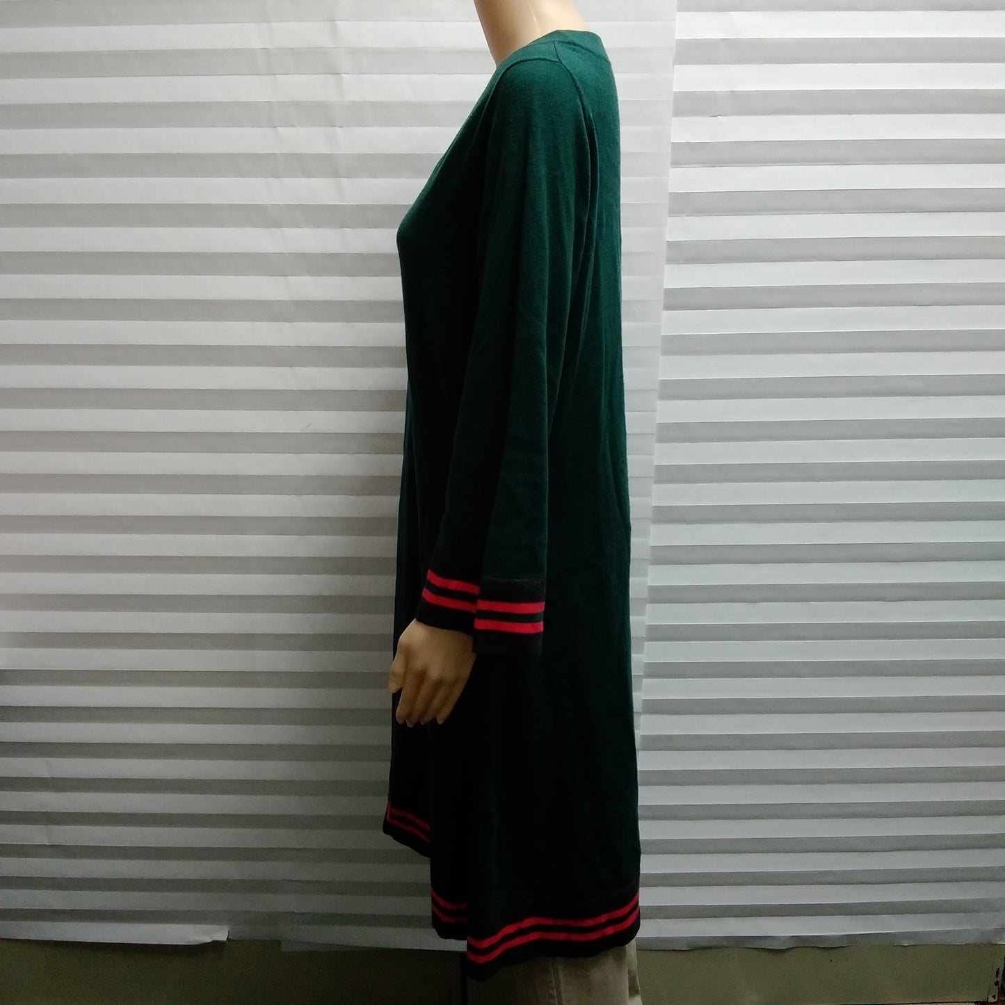 NWT - BODEN green red Wool Blend Trudy Sweater Dress - Size: 14