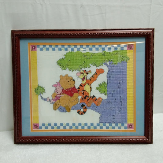 Adorable Winnie the Pooh Embroidered Panel