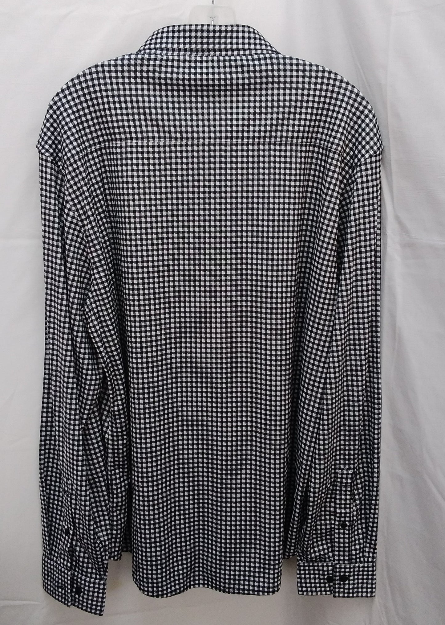 NWT -- Horn Legend Black White Houndstooth Tailored Fit Button up Shirt -- XL