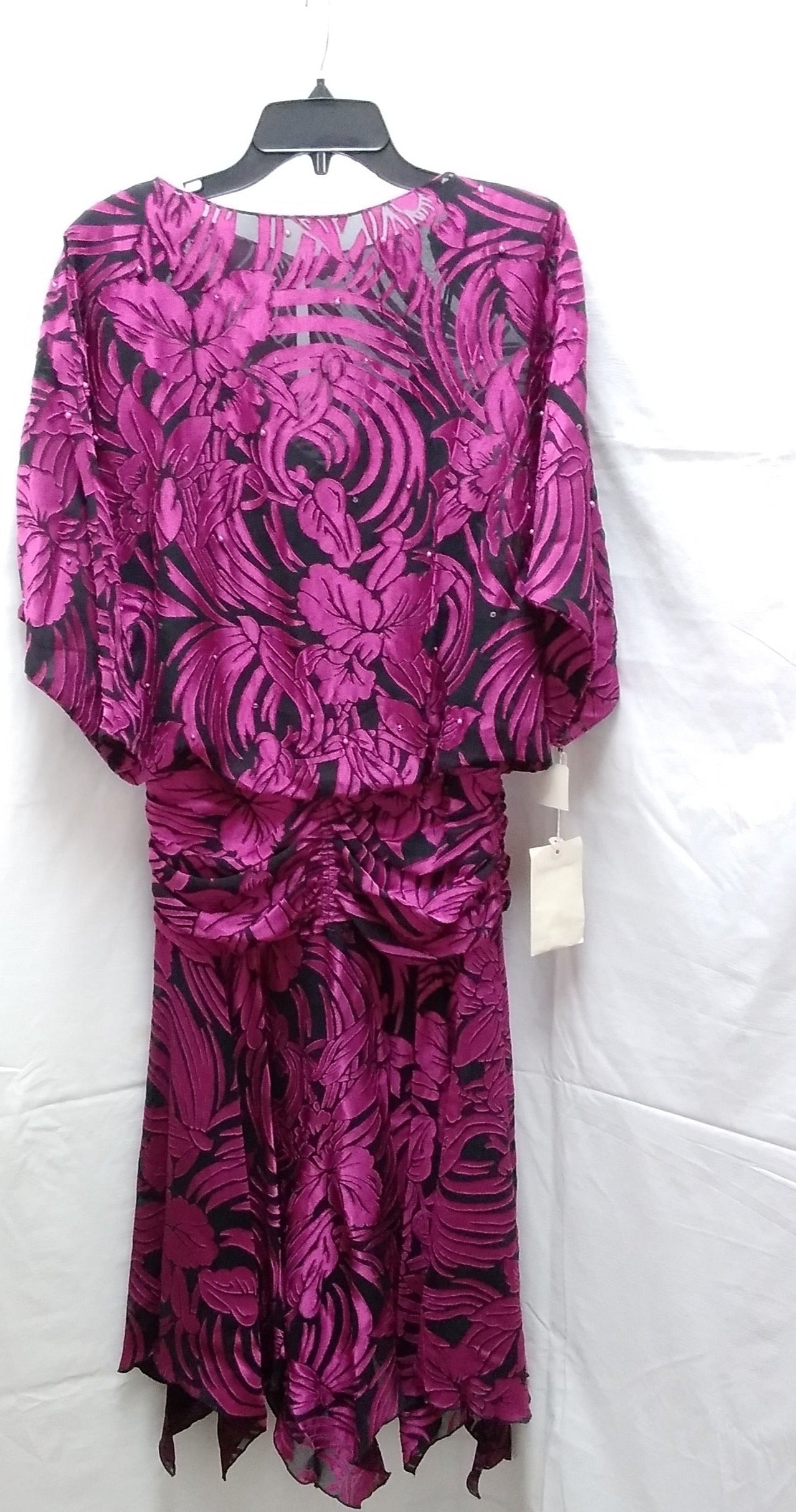 VTG -- Pat Richards by Michael Maiello purple black Formal Dress -- 6